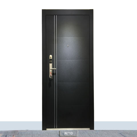 Puertas de metal recubierta con madera