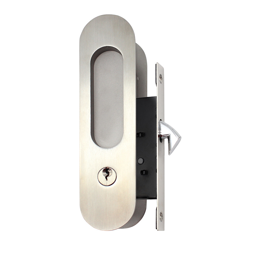 Cerradura de embutir para puerta corrediza con llaves