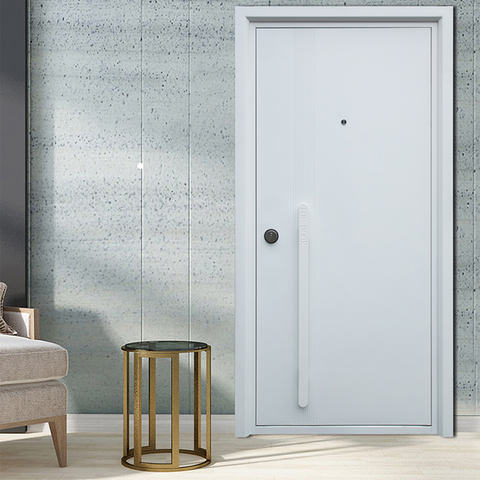 Puertas de metal recubierta con madera