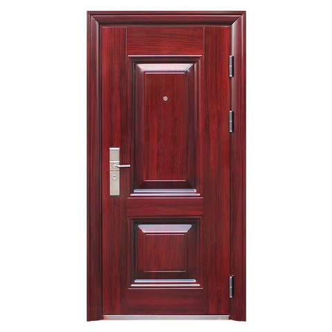 Puertas de metal recubierta con madera